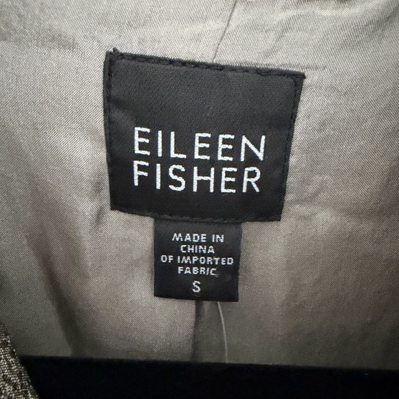 NWT Eileen Fisher Ladies Charcoal Silk Jacket - Picture 6 of 11